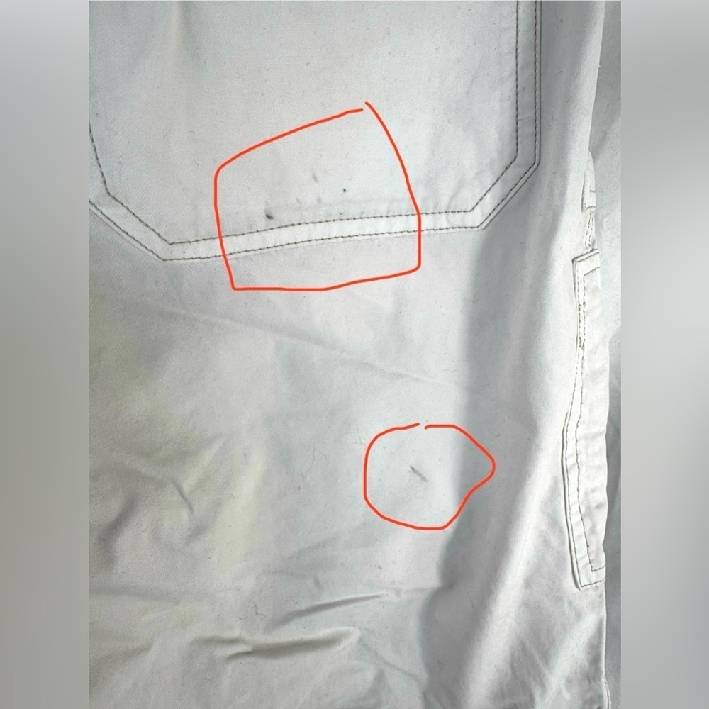 Old Navy Women’s White Cargo Pants Size 12 - Picture 5 of 9
